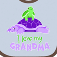 thumbnail image 4 of Inktastic I Love My Grandma Cute Turtle Family Boys or Girls Baby Bib, 4 of 4