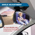 thumbnail image 3 of Universal Car Interior Rearview Baby Mirror - Clear View 360° Adjustable, Car Facing Back Rear View Seat Convex Mirror for Viewing Rear Passengers, Mirror Clip on Car or Truck Sun Visor, 3 of 8