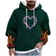 thumbnail image 2 of Sudadera con capucha para hombre, informal, a la moda, con estampado, con cordón, de manga larga, de poliéster, 2 of 5