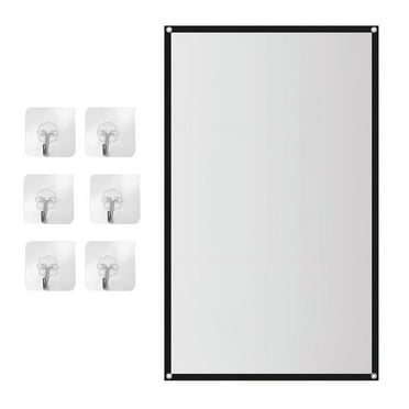 Portable Projector Screen 60/72/84/100/120 Inch For Home Theater Outdoor HD White Foldable Anti-Crease (72inch)