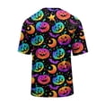 thumbnail image 5 of Halloween Shirts for Men with Short Sleeve Crewneck Pumpkin Print Graphic Tees Casual Halloween Costumes Tshirts, 5 of 5