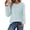 Gray, variant on Bxsruta Womens Long Sleeve Raglan Tops Crew Neck Lightweight Shirts Casual Athletic Tees