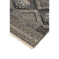 thumbnail image 5 of 2' X 3' Gray Ivory And Blue Geometric Hand Knotted Area Rug, 5 of 5