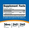thumbnail image 3 of Nutricost Chelated Iron Supplement, As Ferrochel, 36mg, 240 Capsules, 3 of 6