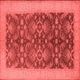 thumbnail image 1 of Ahgly Company Indoor Square Oriental Red Traditional Area Rugs, 6' Square, 1 of 4