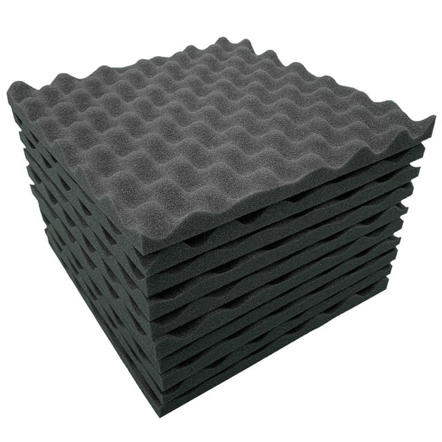 10Pcs Acoustic Foam Stop Absorption Sponge Studio KTV Soundproof