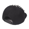 thumbnail image 4 of Clearance Sale! Unisex Punk Rock Baseball Cap With Studs & Gold Spikes Adjustable Flat Brim Hat For Men Women Gothic Streetwear Accessory Music Festival Fashion Edgy Trendy Hat (Silver), 4 of 5