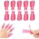 thumbnail image 1 of 10 piezas Clips de uñas acrílicos Herramienta de eliminación de esmalte de uñas UV Herramienta de eliminación de pulido de tapa de plástico para uñas de gel para decoración de uñas(rosa), 1 of 5