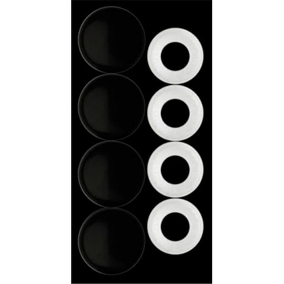 Fastener Caps, Black, Pack of 24