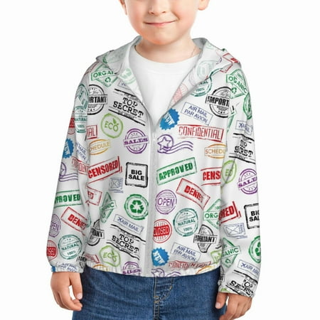 

Junzan Stamp Set Collection for Kids Sun Protection Hoodie Boys Rash Guard with UPF 50+ Sun Protection Summer Jacket Long Sleeve Fishing Hiking Sun Shirt-2 Years