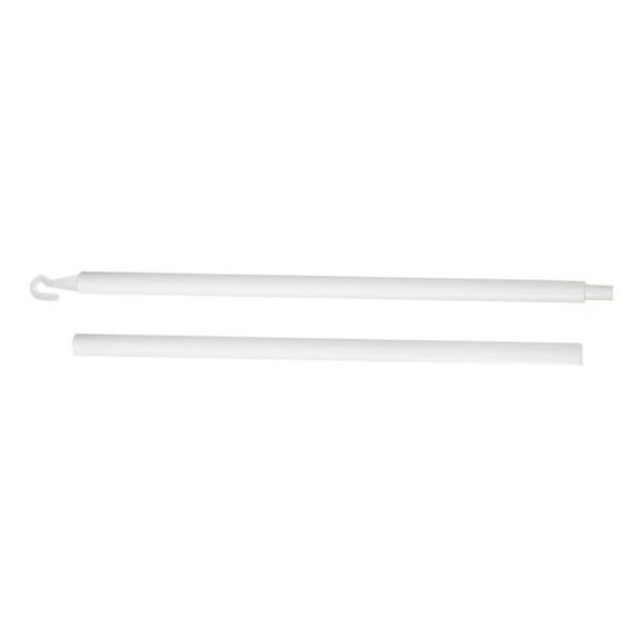 1Set Vertical Blind Wand Replacement with Hook 60CM 23.6in White Plastic Window Blinds Rod for Easy Control