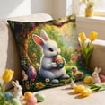thumbnail image 6 of Throw Pillow Covers 18x18, Easter Decorations Pillow Cases with Bunny Patterns, Spring Decor for Bedroom Couch Cushion Cover, Green, 6 of 7
