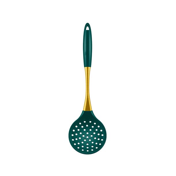 Espátula/cuchara de silicona antiadherente y resistente al calor para cocinar y hornear. Apta para lavavajillas y con orificio para colgar.