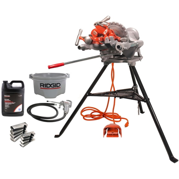 Restored: Like New RIDGID 300 Pipe Threader with RIDGID Accessories and Oil (Refurbished)