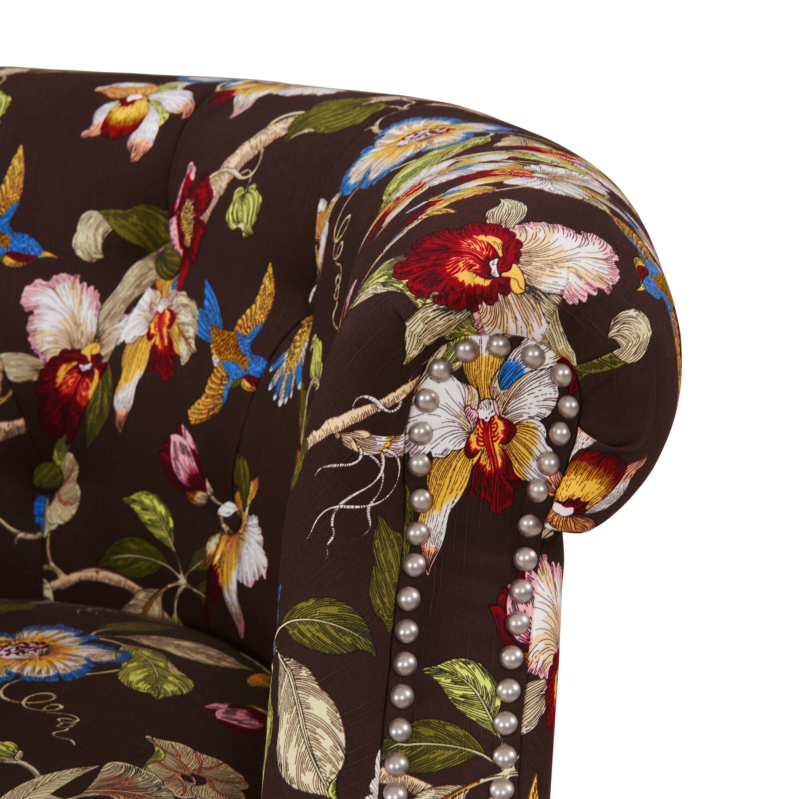 Huntingdon chesterfield chair floral hotsell