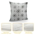 thumbnail image 4 of Nawypu   Pieces Christmas Cozy Fleece Throw Pillow Cover Double Sided Snowflakes Pillow Cases Snowflake Pillowcases for Bed Sofa Car (White), 4 of 5