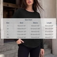 thumbnail image 6 of GERsome Women's Long Sleeve Shirts Crew Neck Button Trim Curved Hem Pullover Tops Casual Loose Fit Blouses Black M, 6 of 6