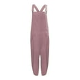thumbnail image 4 of iHPH7 Overalls for Women Loose Fit, Bib Overalls Women, Corduroy Overalls for Women, Wide Leg Overalls for Women, One Piece Jumpsuits for Women, Pink L, 4 of 5