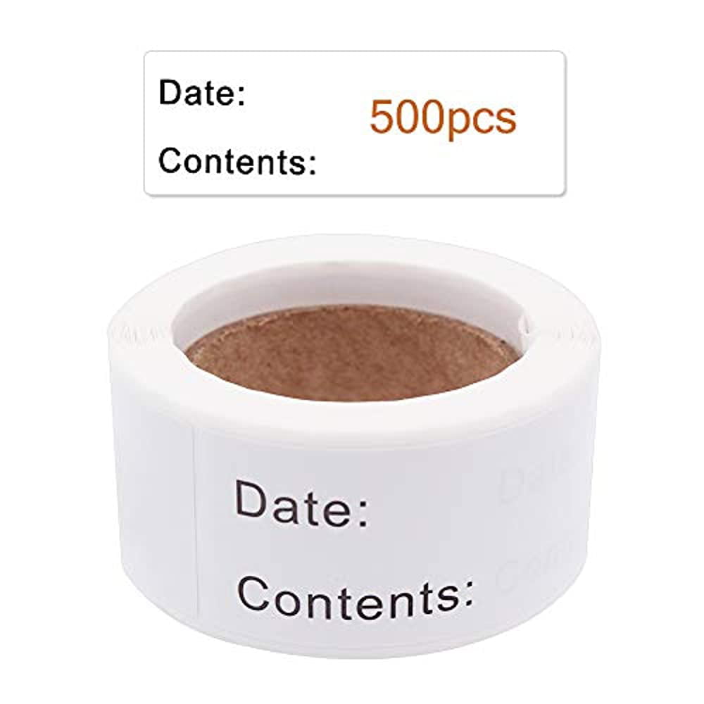 1x3" Food Date Storage Stickers Removable Freezer Self-Adhesive Labels For Jars 