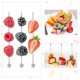 thumbnail image 2 of 20pcs Stainless Steel Cocktail Sticks Reusable Cocktail Sticks Cocktail Finger Food Sticks Cocktail Picks Olive Sticks Fruit Sticks Cocktail Picks Appetizer BBQ Snacks Halloween, Christmas Supplies, 2 of 5