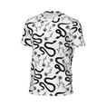 thumbnail image 6 of Wukai Hand Drawn Snake Print Men's Short-Sleeved Mesh T-Shirt,Quick-Dry Short Sleeve Workout T-Shirt-X-Large, 6 of 8