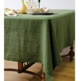 thumbnail image 3 of Mantel de lino 100% puro para el hogar, cubierta de mesa de lino Natural rectangular clásica para comedor, fiesta, vacaciones, decoración de cocina, 3 of 5