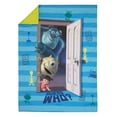 Disney Monsters Inc. Guess Who Blue 4 Piece Toddler Bedding Set, Comforter, Fitted Sheet, Top