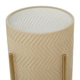 thumbnail image 4 of CosmoLiving by Cosmopolitan 23", 19"H Indoor Outdoor Beige Metal Planter with Removable Stand (2 Count), 4 of 9
