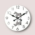 thumbnail image 5 of White Zebra Modern Wall Clock, UV Printed Wall Clock, Oversized Wall Clock, Silent Quartz Movement, Unique Wall Clock, Wood Wall Clock, 5 of 5