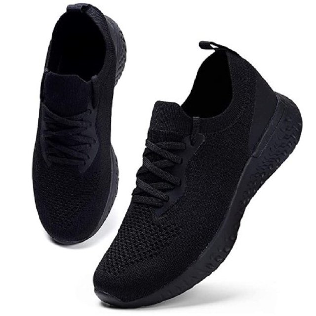 Bolsa Zapatillas de deporte para mujer Zapatillas deportivas transpirables Zapatillas deportivas para correr (Negro 38) Likrtyny Para Estrenar