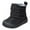 Black, variant on LIhncine Baby Snow Boots Water-Resistant Winter Boots for Toddlers 12-18 Months,1-4Years