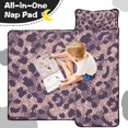 thumbnail image 4 of Purple and Pink Leopard Pattern Toddler Nap Mats for Kids Preschool,Sleeping Mat Bag or Kids,Toddler Sleeping Bag,Toddler Nap Mat or Daycare, 4 of 6