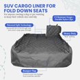 thumbnail image 2 of Alfombrilla de maletero Cargo Liner 4Knines para SUV, impermeable, color negro, tamaño grande, 2 of 8