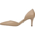 thumbnail image 3 of Sam Edelman Jaina Classic Nude Leather D'orsay Pointed Toe Slip On Dress Pumps (Classic Nude Leather, 9), 3 of 6