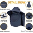 thumbnail image 6 of Adventure-Ready Wide Brim Hat - UPF 50+ with Detachable Face Cover for Safari, Fishing & Hiking, 6 of 8