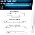 thumbnail image 7 of Luxrite 4FT T8 LED Tube Light, Type A+B, 13W=32W, 3 Colors Option, Plug and Play or Ballast Bypass, 1950 Lumens, F32T8, Frosted Cover, UL Listed 12 Pack, 7 of 7