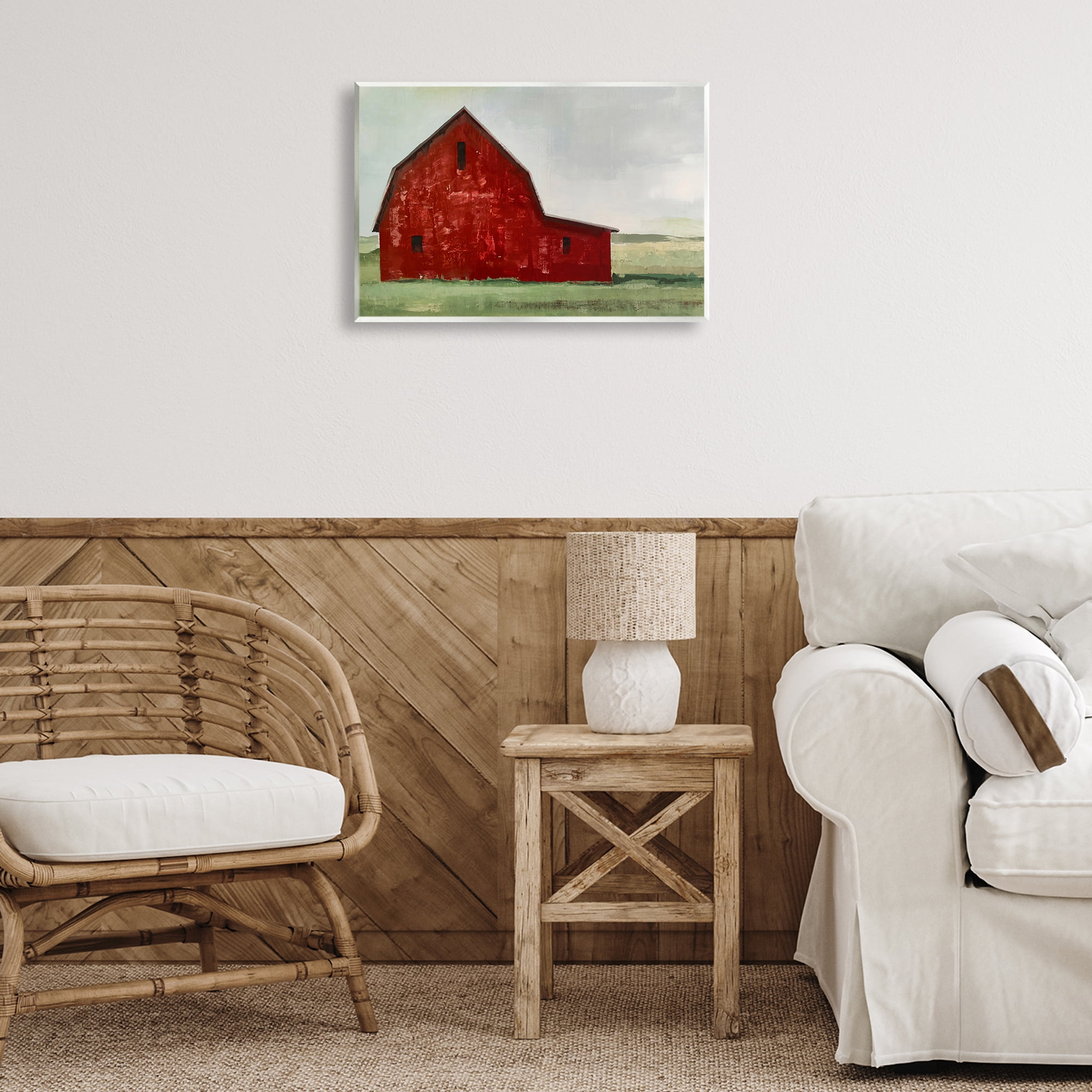 Stupell Industries Red Weathered & Wise Barn Wall Plaque Art, design by Max Maxx