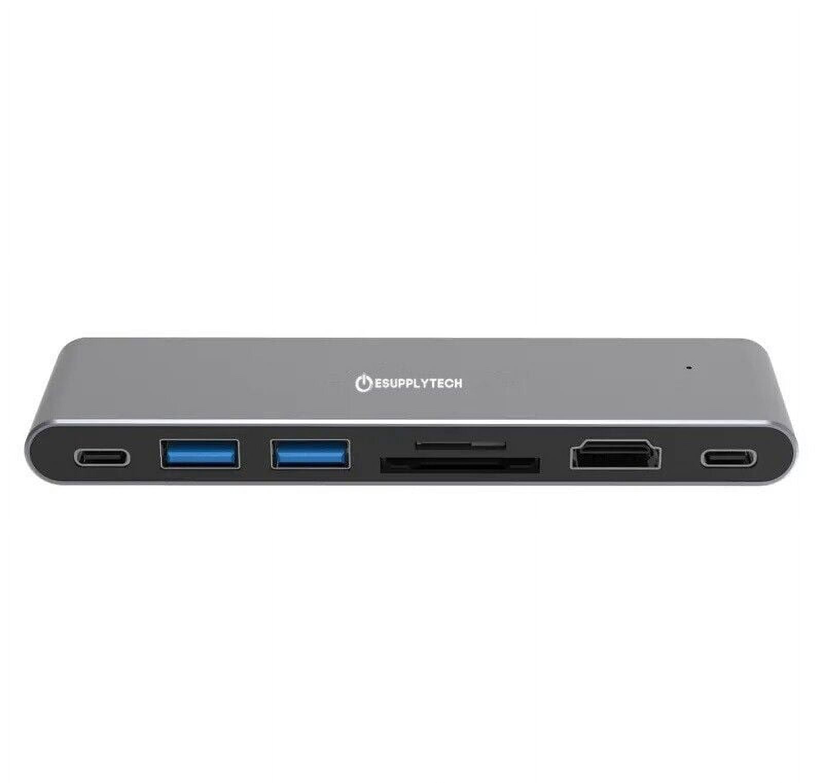 7 in 1 USB C Thunderbolt Docking Station For MacBook Pro & MacBook Air 4K HDMI, 1Gb RJ-45, Multiport Type C Dock - eSupplyTech