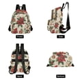thumbnail image 4 of FORMRS Mini Backpack Purse for Women Travel Daypack Casual Shoulder Bag, Christmas Poinsettia, 4 of 7