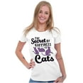 thumbnail image 4 of Crazy Cat Lady Secret of Happiness Womens Fitted Plus Size Graphic Tee Brisco Brands 3X, 4 of 5