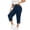 Blue, variant on Casual Yoga Pants Women For Plus Size Casual Elastic Waist Loose Fit Sweat With Pockets Activewear Yoga Pants