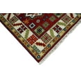 thumbnail image 3 of 2.9x8 Hand Knotted Antique Kazak Runner Blue and Rust Traditional Tribal Armenian Rug | KZA6, 3 of 7