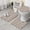 Boho Brown Damask, variant on Boho Golden Ethnic Pattern Bathroom Rugs Sets 3 Piece,Toilet Cover Set,Absorbent Non Slip Bathroom Mats Sets with U-Shaped Contour Rug Toilet Rug Set