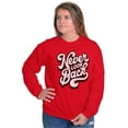 thumbnail image 3 of Never Look Back Positive Motivation Women Plus Size Sweatshirt Brisco Brands 2X, 3 of 6