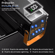 thumbnail image 3 of Power Bank Batería Portátil 60000mah Cargador Ultrarápida Malubero, Negra Naranja, 3 of 5