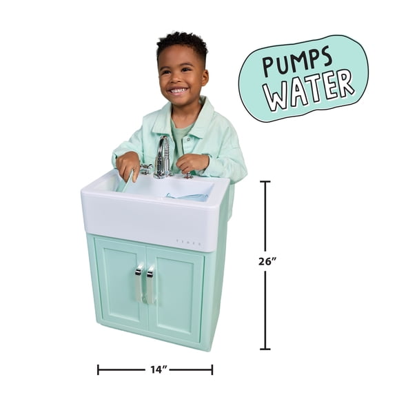 Little Tikes Sweet Spaces Kitchen Sink – Sea Foam, Imaginative Pretend Play Kitchen, Ages 3 