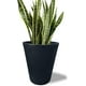 thumbnail image 1 of Maceta Plastico Redonda con Drenaje, 38 cm x 33 cm negro 6.49 pulg Elly Decor ED-MRP01WH, 1 of 12