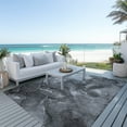 thumbnail image 6 of Addison Rugs Chantille Indoor/Outdoor Transitional Watercolors Gray Washable Rectangle Rug, 5' x 7'6", 6 of 6