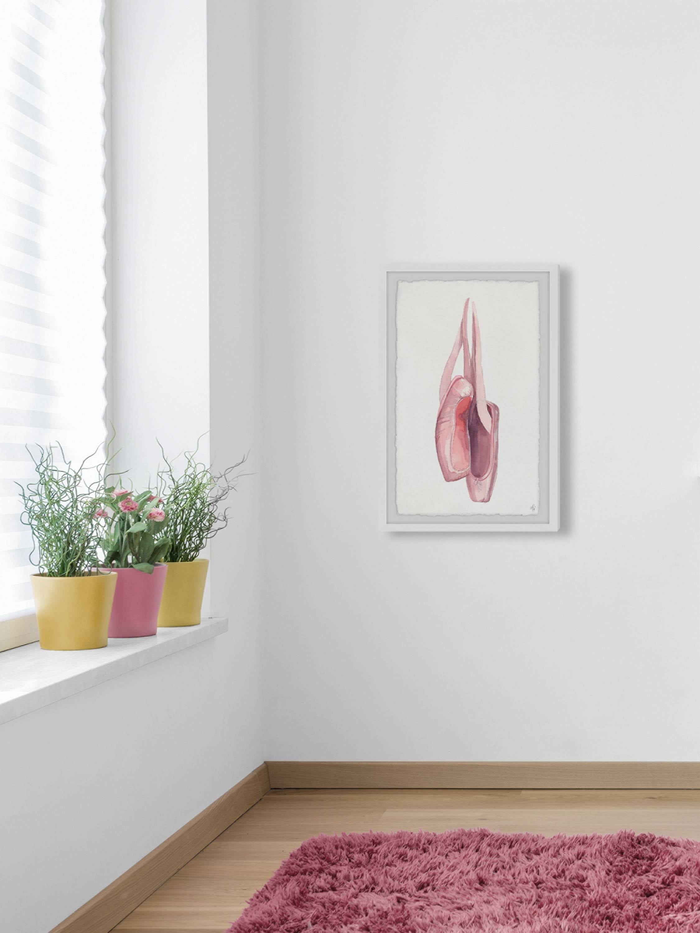 Marmont Hill Pink Ballet Shoes Framed Wall Art