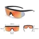 thumbnail image 3 of Gafas De Sol Uv400 Para Ciclismo, Gafas Deportivas Para Bicicleta, Gafas Para Bicicleta De Montaña, Pesca, Senderismo, Gafas De Equitación Para Hombres Y Mujeres Sweethay OD015658-04, 3 of 6
